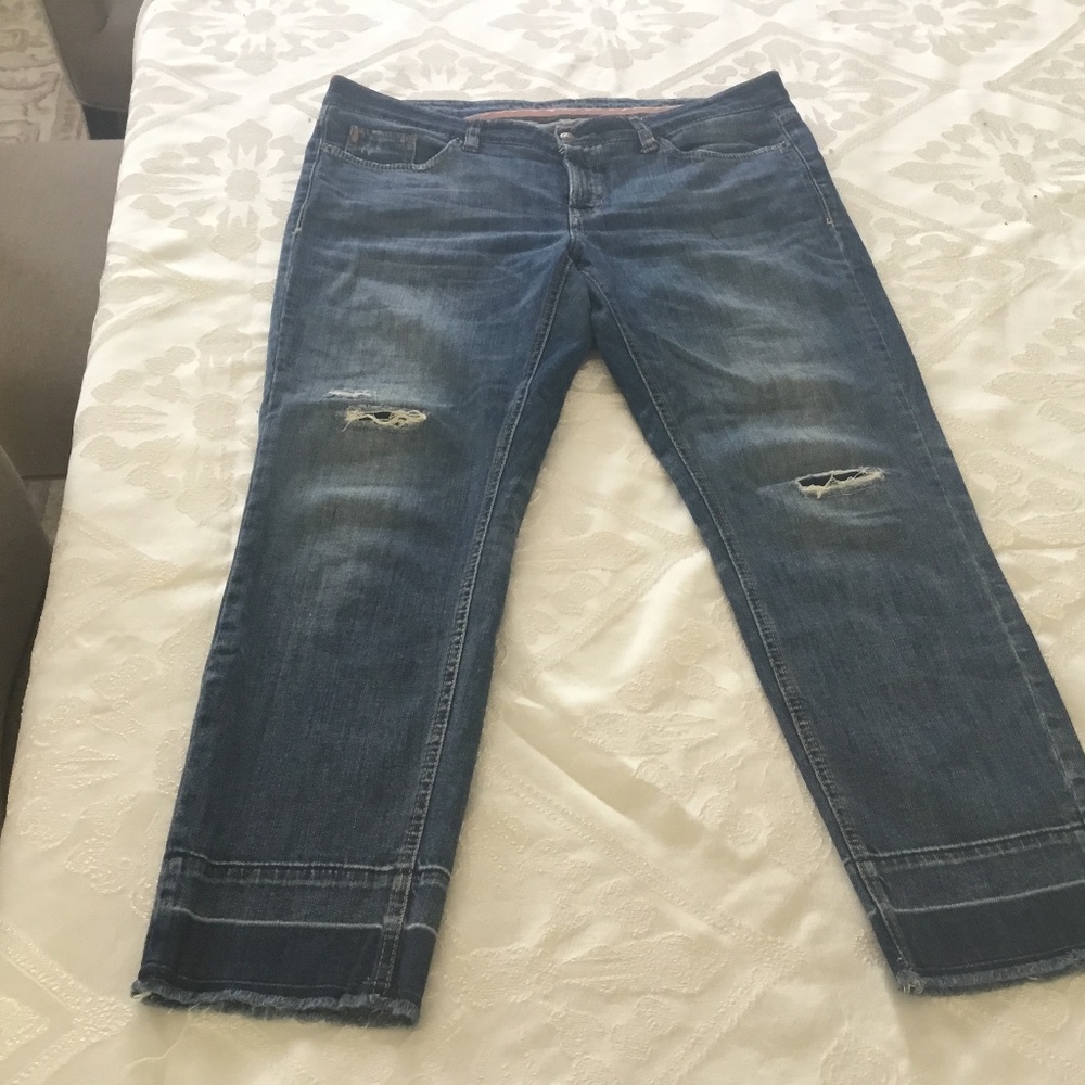 DONATED CAMBIO size 12 denim ankle length
